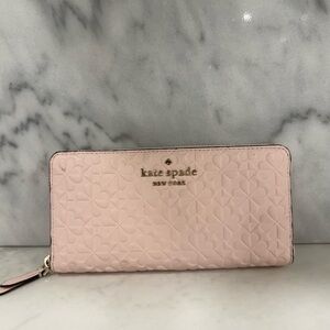 Kate Spade Pink Textured Wallet